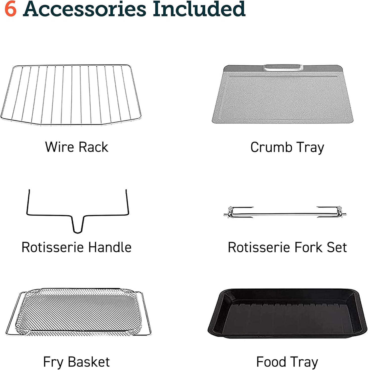 12-in-1 Air Fryer Toaster Oven Combo, Airfryer Convection Oven Countertop, Bake, Broil, Roast, Dehydrate, 134 Recipes & 4 Accessories, 32QT, Silver, Stainless Steel