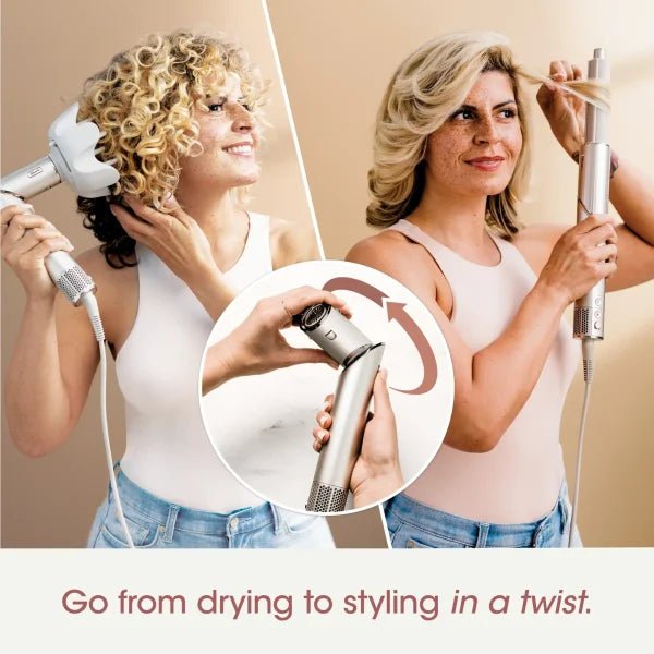 Shark FlexStyle Air Styling Drying System, Powerful Hair Blow Dryer and Multi-Styler Stone Curly Coily