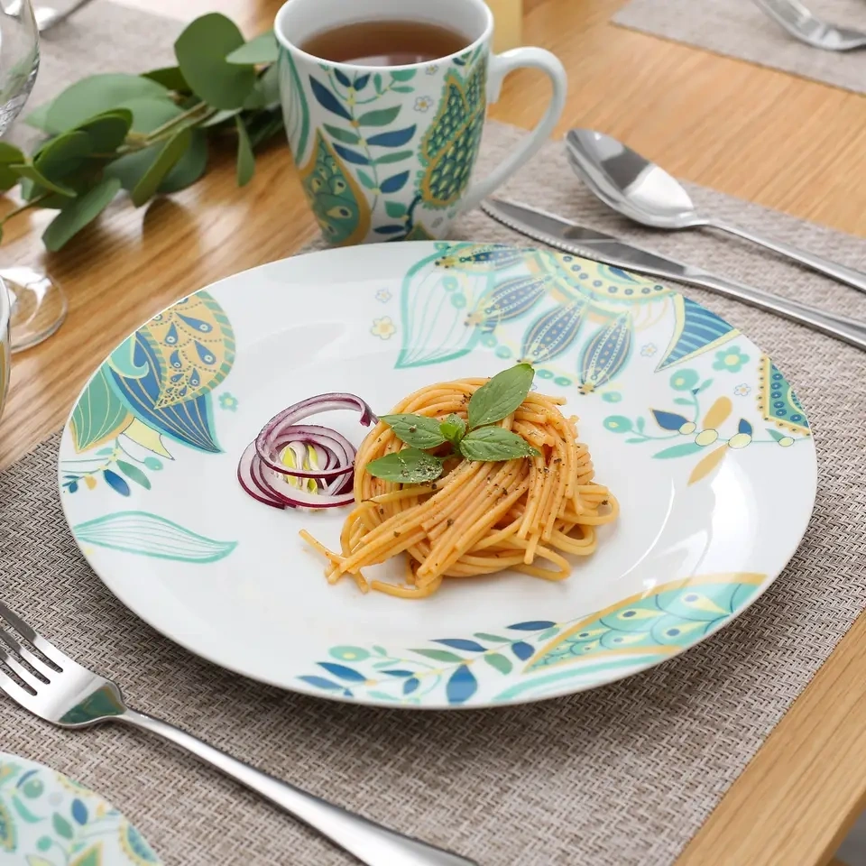 Deluxe 58-Piece Ceramic Tableware Set  C High-Quality & Stylish Dining Essentials