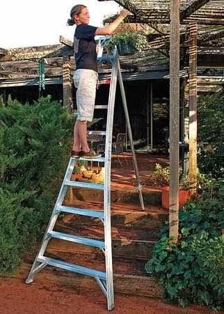 1114H Tripod Orchard Stepladder,14Ft and HSK
