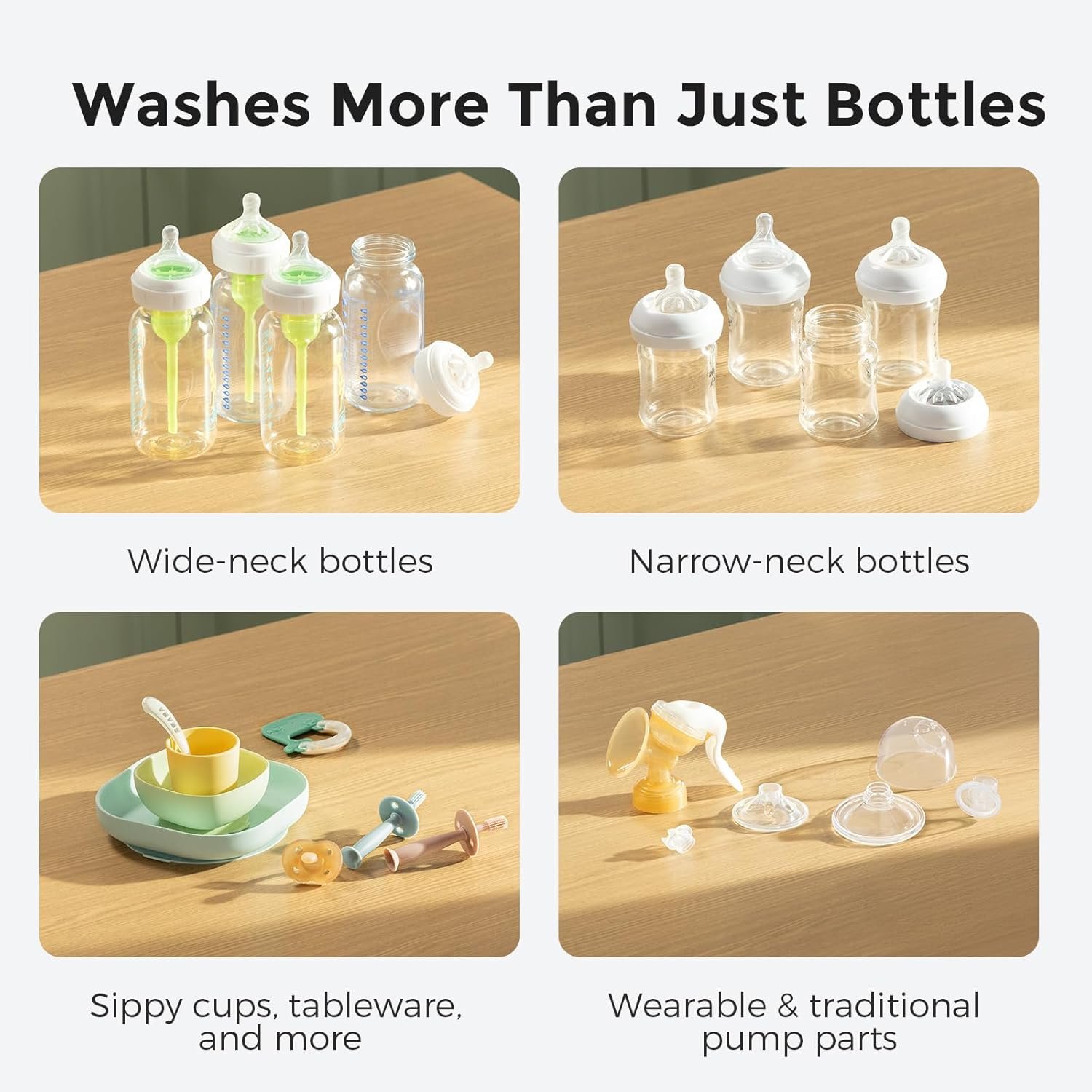 Momcozy KleanPal Pro Baby Bottle Washer, Sterilizer & Dryer �C All-in-One Cleaning Machine for Bottles, Pump Parts & Baby Essentials