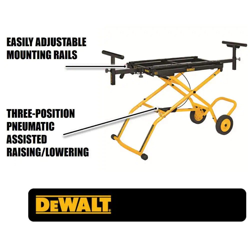DWX726 32-1/2 in. x 60 in. Rolling Miter Saw Stand with 300 lbs. Capacity
