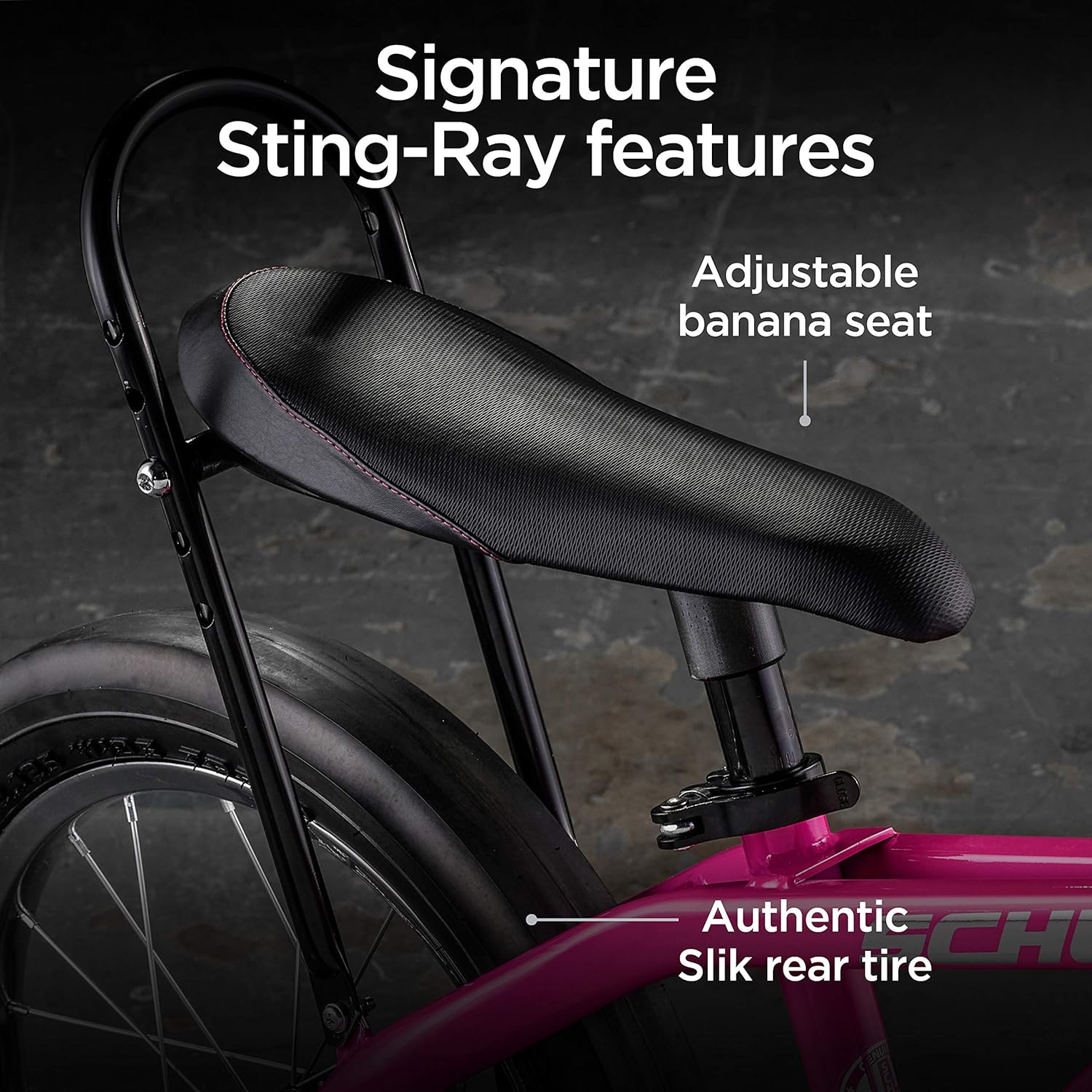 Kids Bike for Boys and Girls Ages 3-5 Years, 16-Inch Wheels, Front Suspension, Slik Rear Tire, Rider Height 38 to 48-Inches, Removable Training Wheels, Rear Coaster Brake