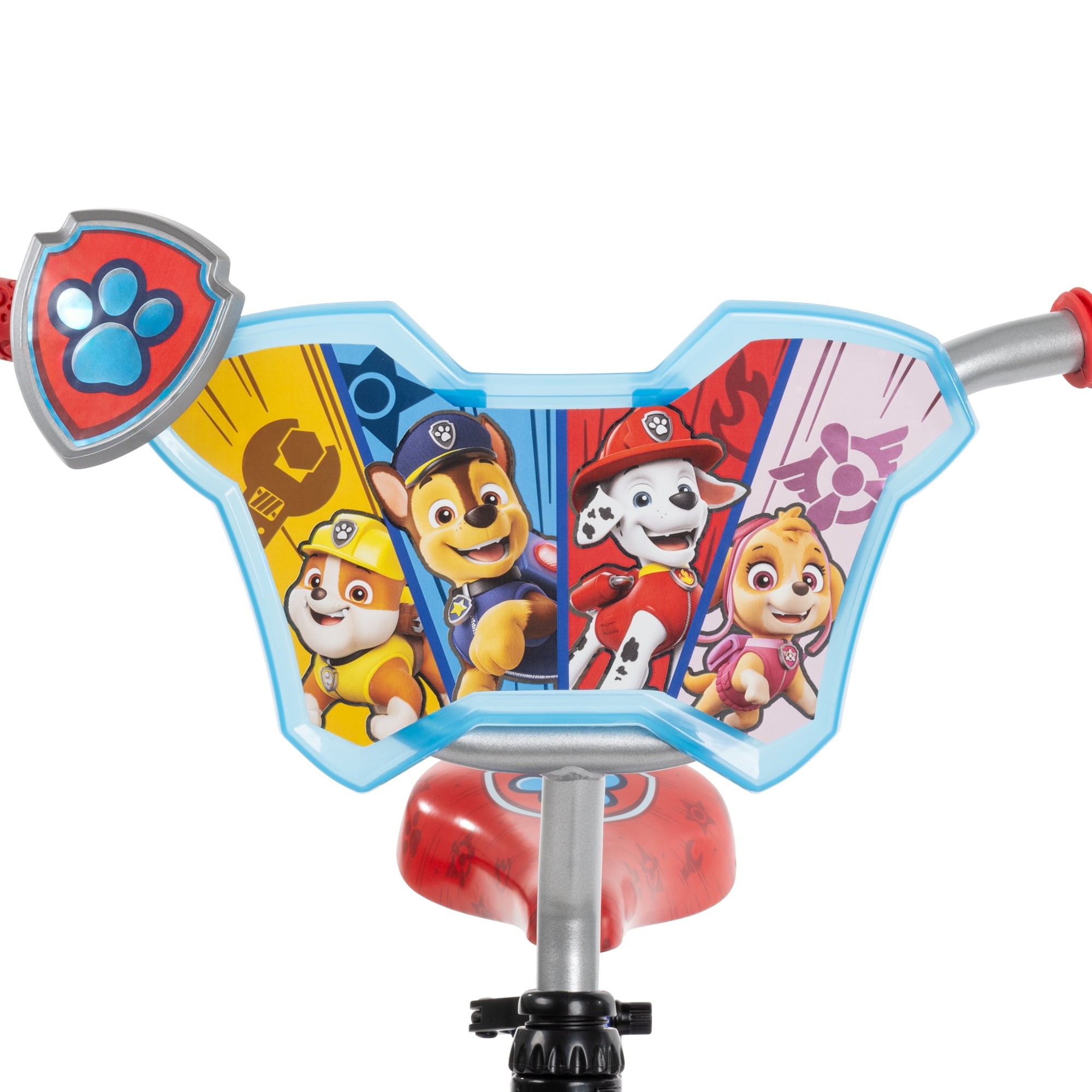 Huffy Paw Patrol Kids Bike 12��� Blue, Ages 3+, LED Lights, Training Wheels, Steel Frame