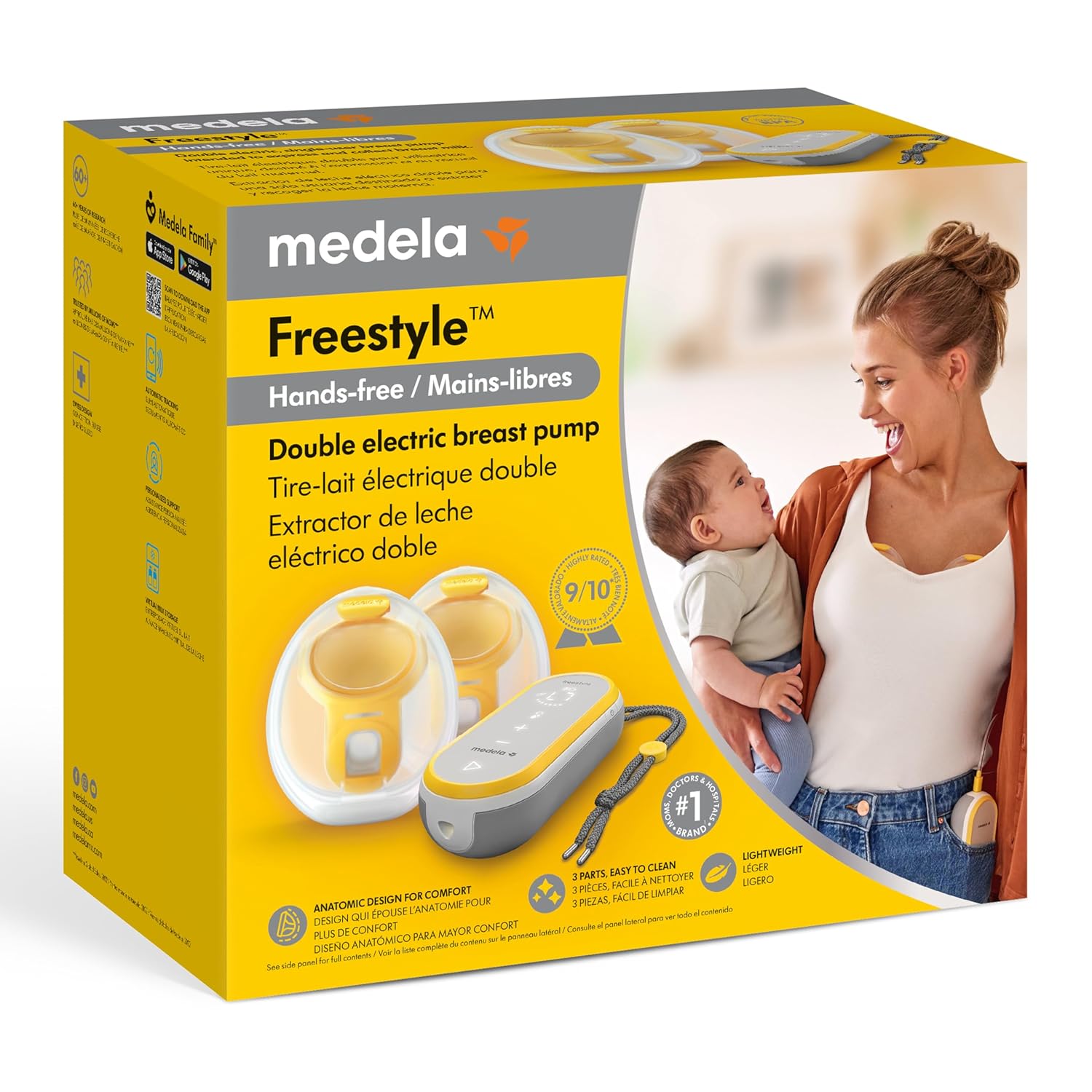 Medela Freestyle Hands-Free Double Electric Breast Pump, Wearable & Portable with App Connectivity