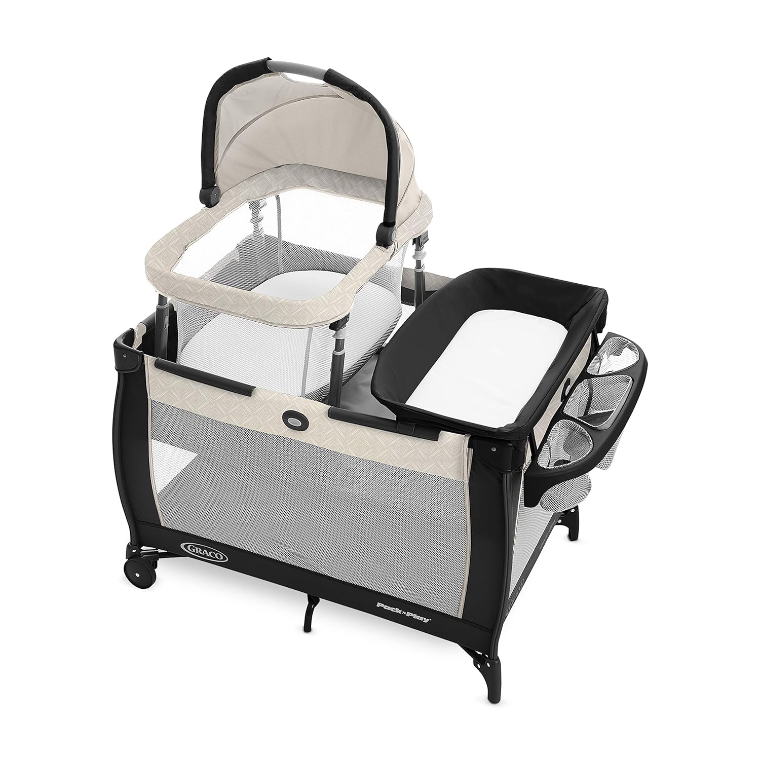 Graco Pack 'n Play Close2Baby Bassinet Playard Features Portable Bassinet Diaper Changer and More, Derby