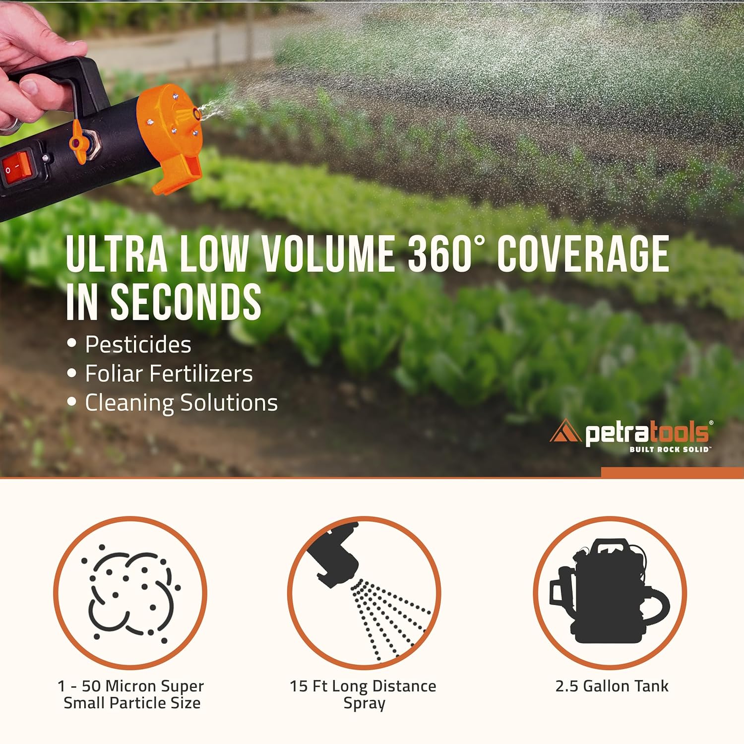 Battery Backpack Fogger - Cordless Backpack Fogger Sprayer, Mosquito Fogger Machine, Backpack Fogger, Mosquito Fogger Outdoor, ULV Cold Fogger Machine - Battery 2.6 Gallon