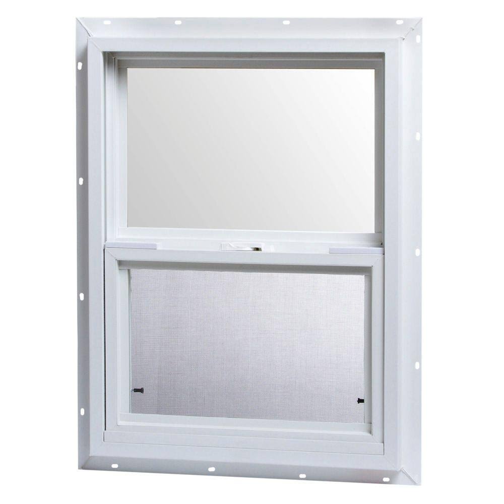 g TAFCO Windows 18 in. x 24 in. Single Hung Vinyl Window �C White VSH1824