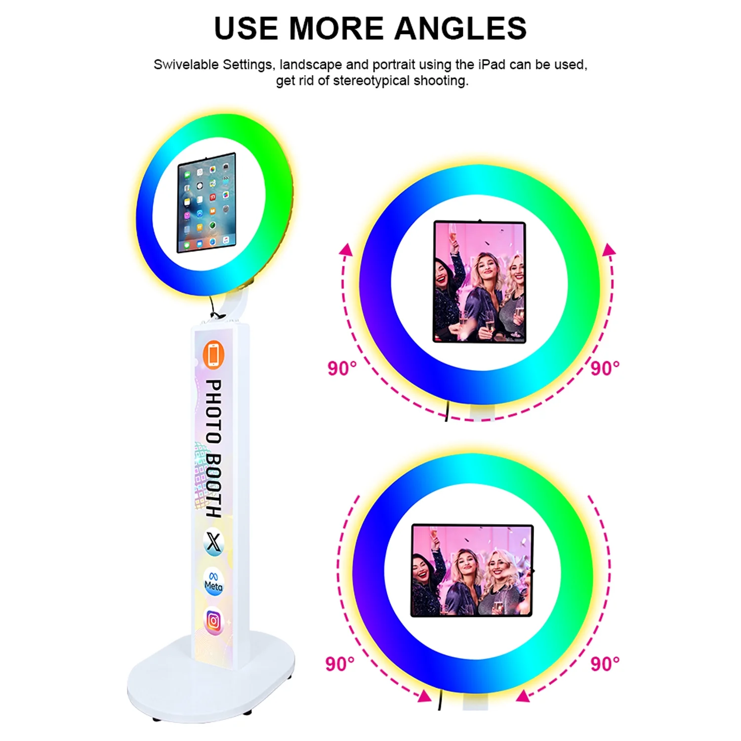 Ipad Photo Booth Selfie Photobooth Machine for Wedding Ipad PhotoBooth Weddings Parties Events