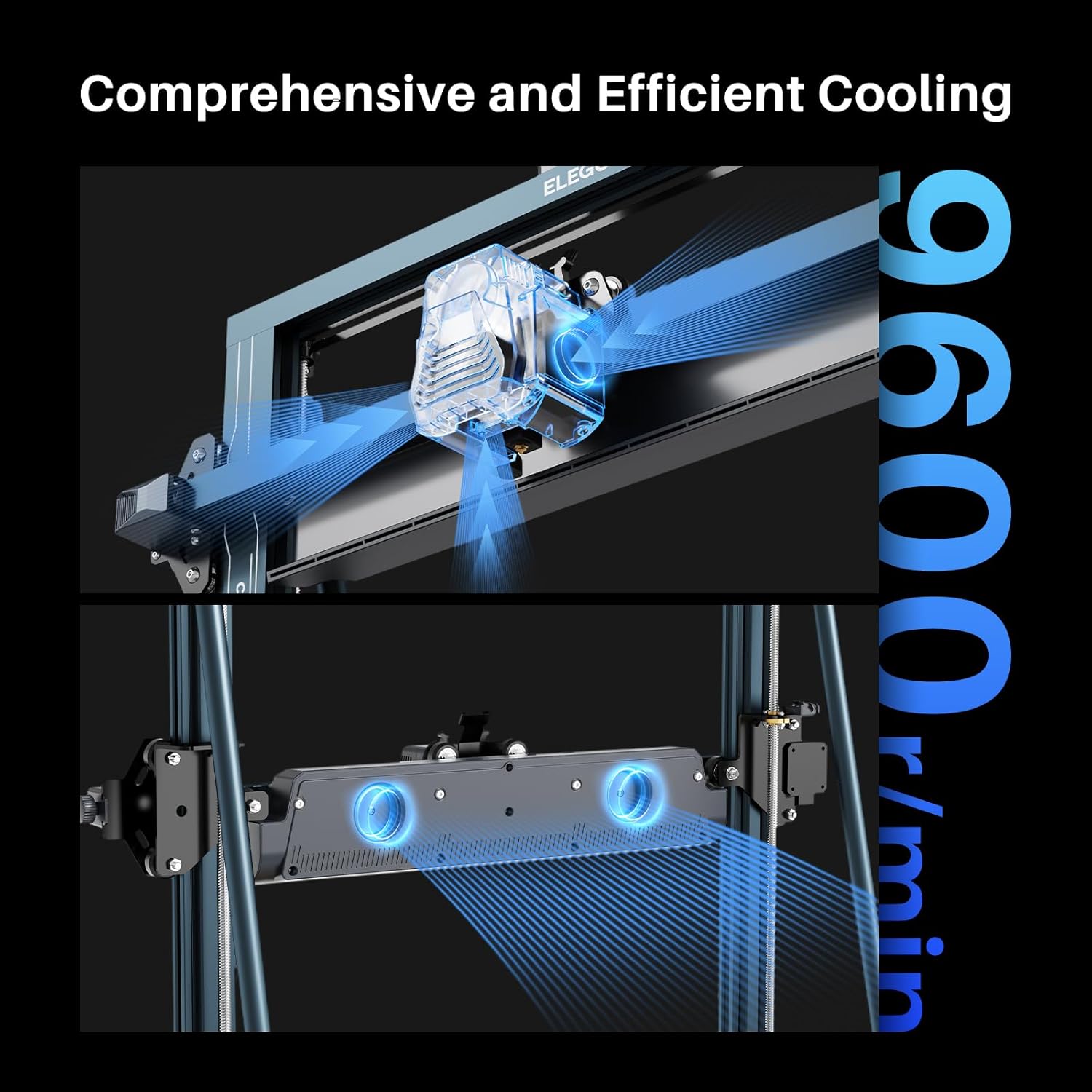 Neptune 4 Pro 3D Printer, 500mm/s High Speed FDM Printer with Klipper Firmware, Auto Leveling, Segmented Heatbed and All-Metal Guide Rails, 8.85x8.85x10.43 Inch Printing Size