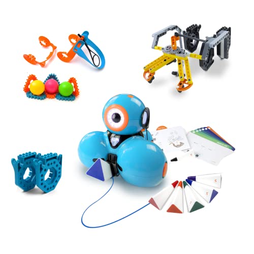 Wonder Workshop Dash Robot for Kids, Interactive Coding & Play, Ages 6-11, Includes Building Brick Connectors & USB Charger