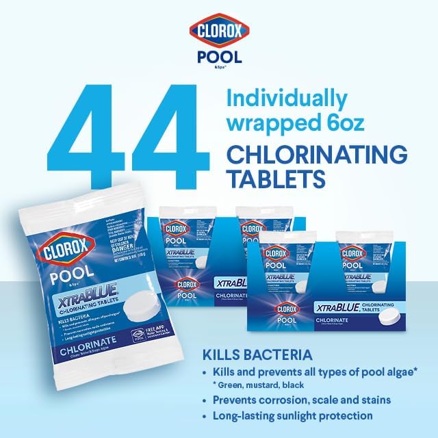 Swimming Pool Chlorinating Tablets, Kills Bacteria & Stops Algae (35 LB)