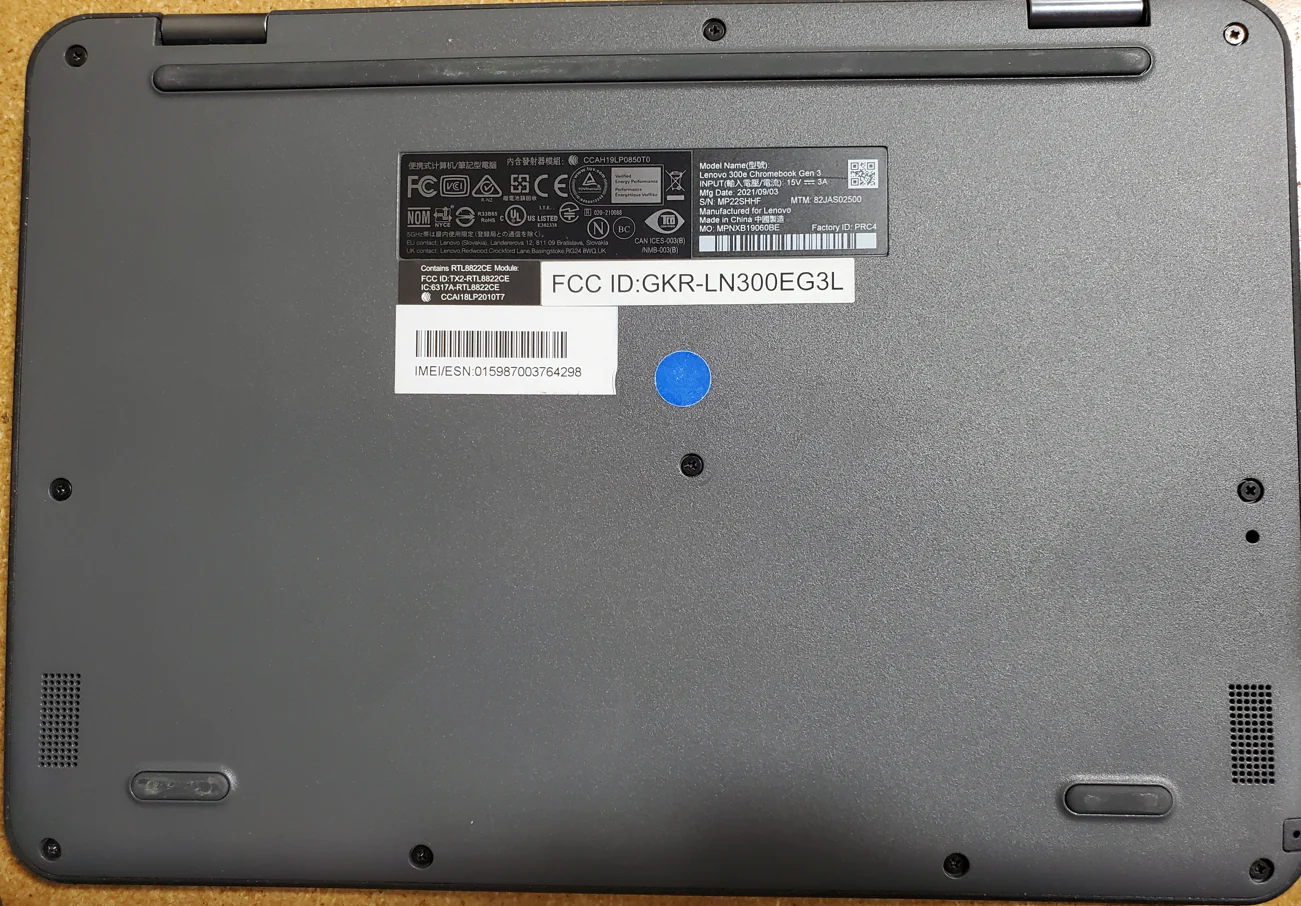 Lenovo 300e Chromebook LTE Gen 3 (32GB) 11.6