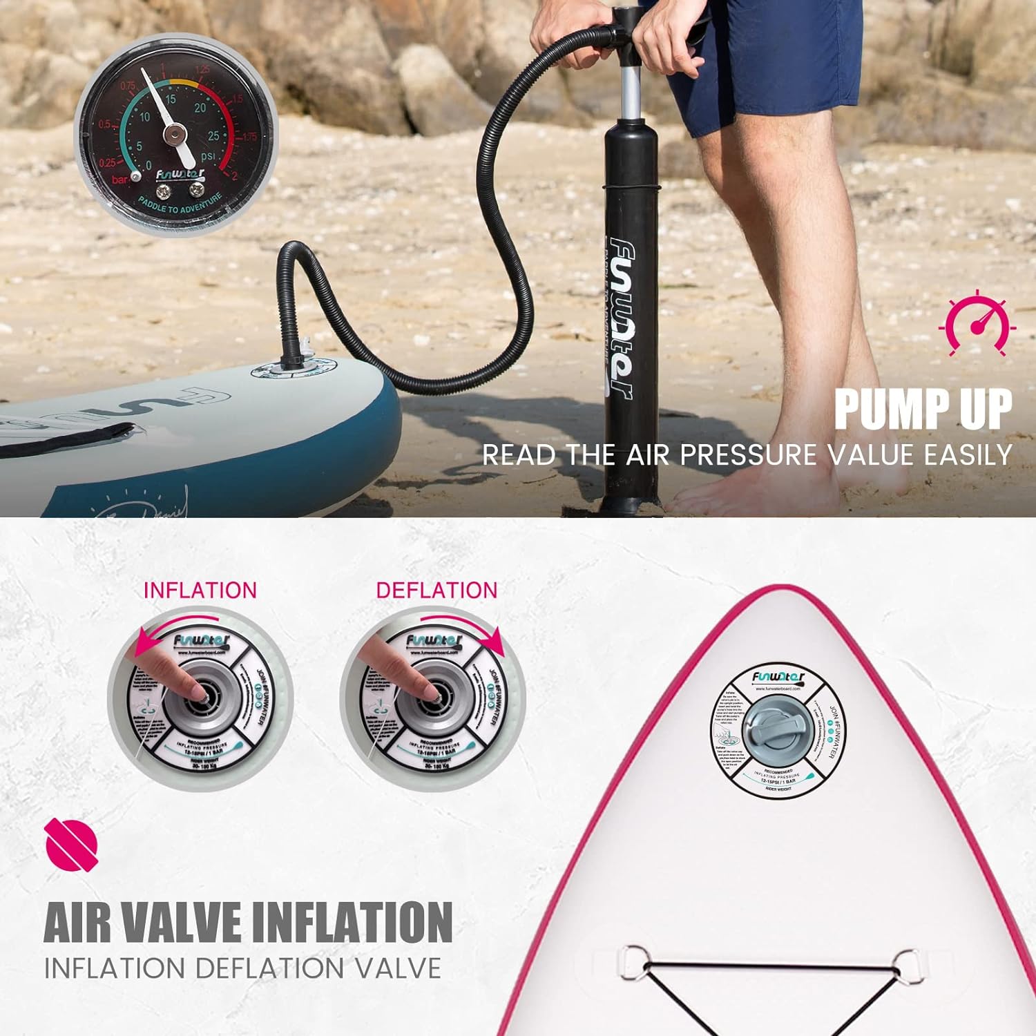 Inflatable Ultra-Light Stand Up Paddle Board for All Skill Levels with Premium SUP Paddleboard Accessories,Non-Slip Comfort Deck for Youth & Adults.