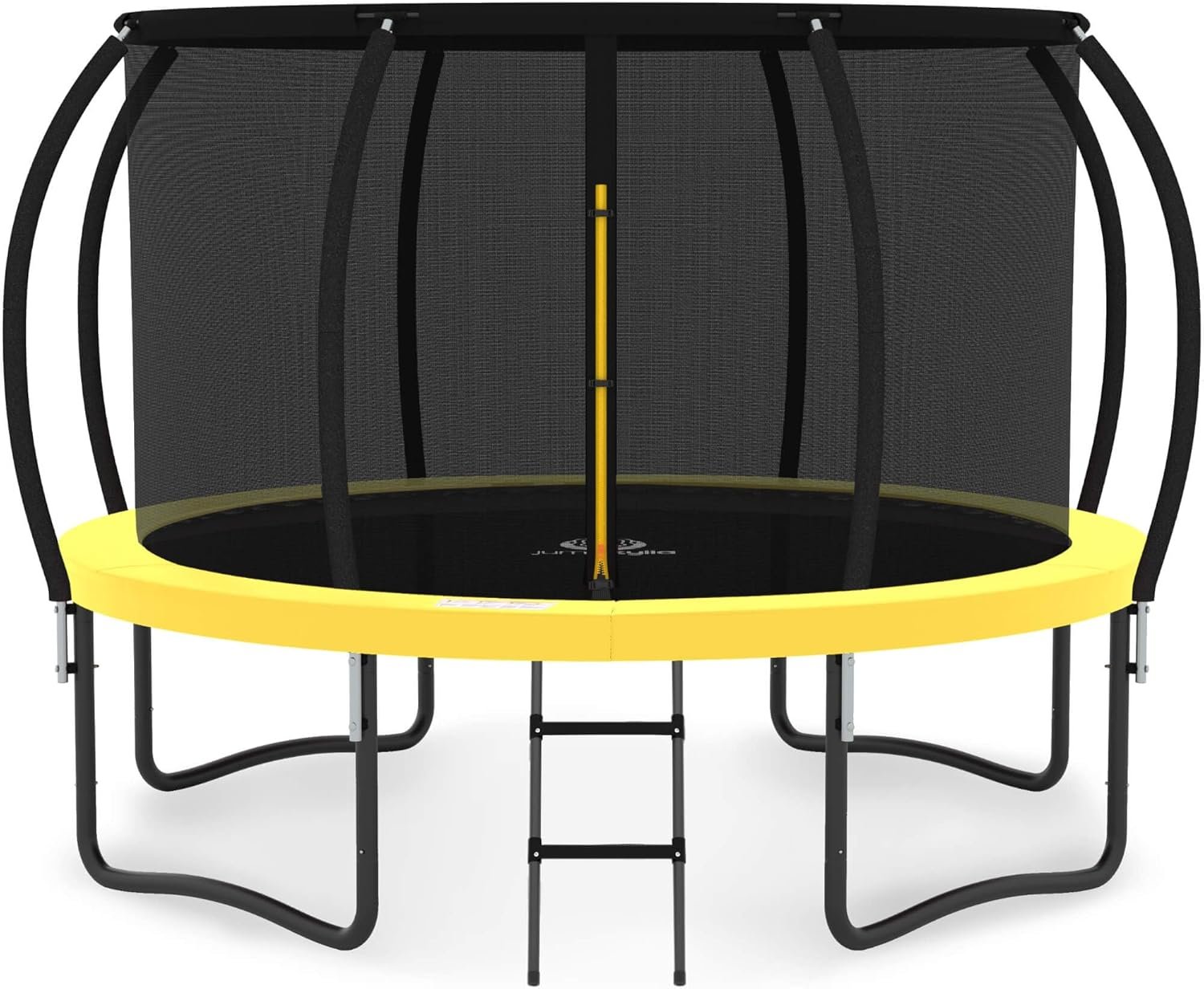 JUMPZYLLA Trampoline 8FT 10FT 12FT 14FT 15FT 16FT Trampoline with Enclosure �C Recreational Trampolines with Ladder and AntiRust Coating, ASTM Approval Outdoor Trampoline for Kids