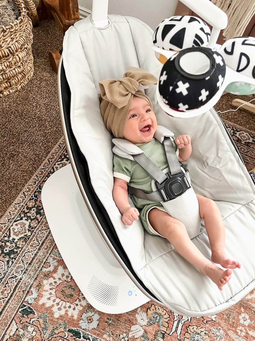 4moms MamaRoo Bluetooth Baby Swing, Multi-Motion, Gray, 5 Unique Motions, Wi-Fi Enabled