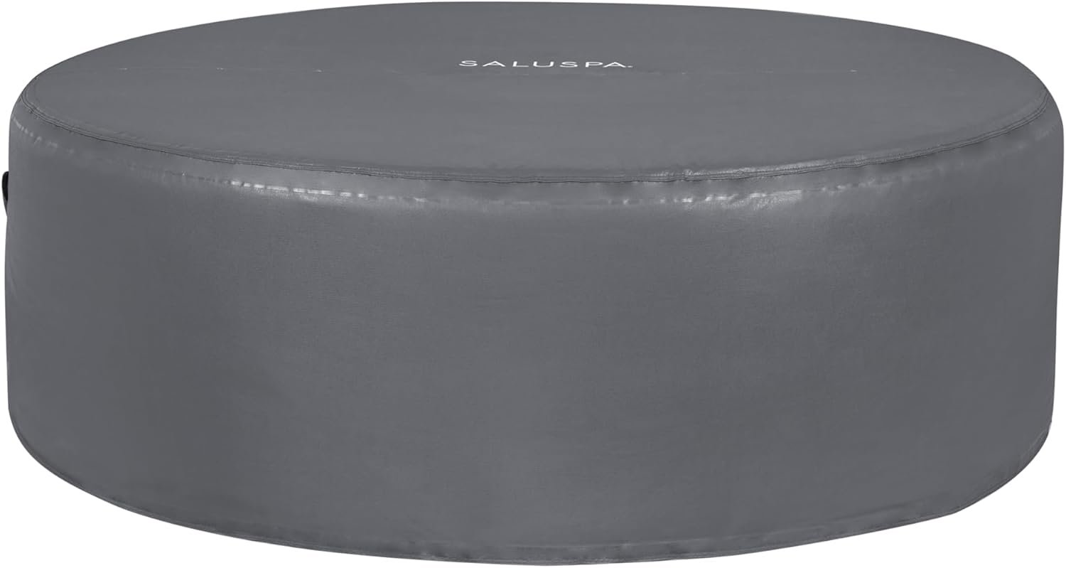 Bestway SaluSpa Miami EnergySense AirJet Inflatable Hot Tub Spa (71��� x 26���) | Portable Hot Tub with 2 Covers (1 Energy-Efficient Thermal Cover and 1 Standard Cover) | Fits Up to 2-4 Persons | Black