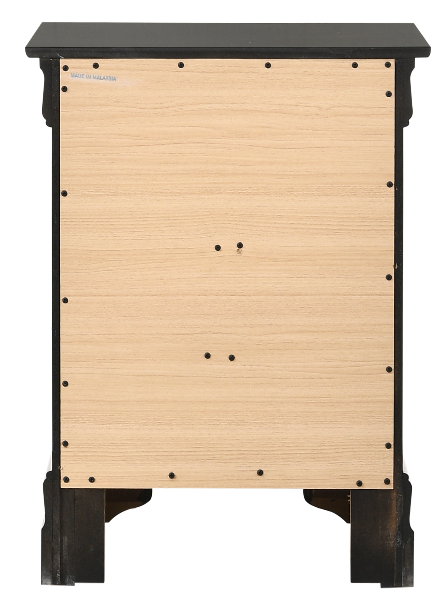 DeeHome Glory Furniture Louis Phillipe G3150-3N 3 Drawer Nightstand , Black