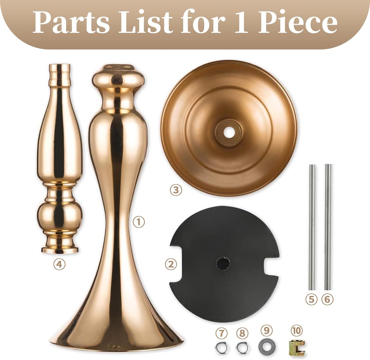 Elegant Silver Metal Wedding Centerpiece Stand 31.5     C Tall Tabletop Decor for Events & Parties