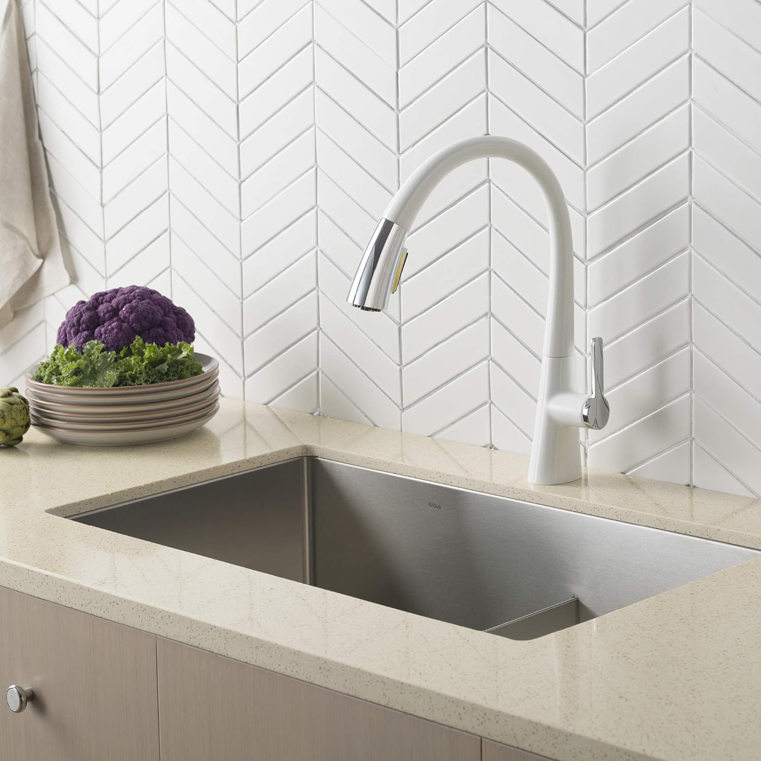 KHU100-32 Standart PRO 16 Gauge Undermount Single Bowl Stainless Steel Kitchen Sink, 32 Inch