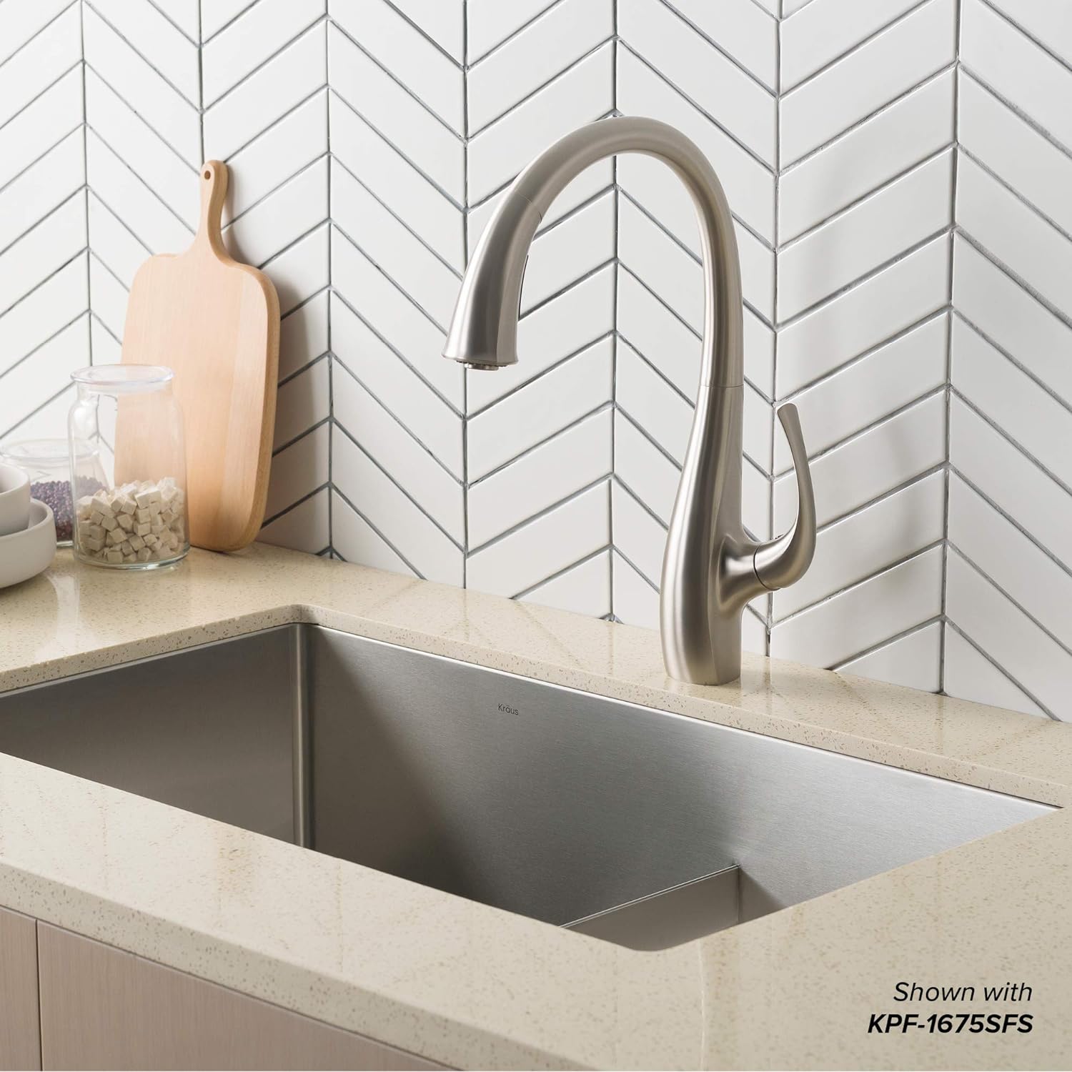 KHU100-32 Standart PRO 16 Gauge Undermount Single Bowl Stainless Steel Kitchen Sink, 32 Inch