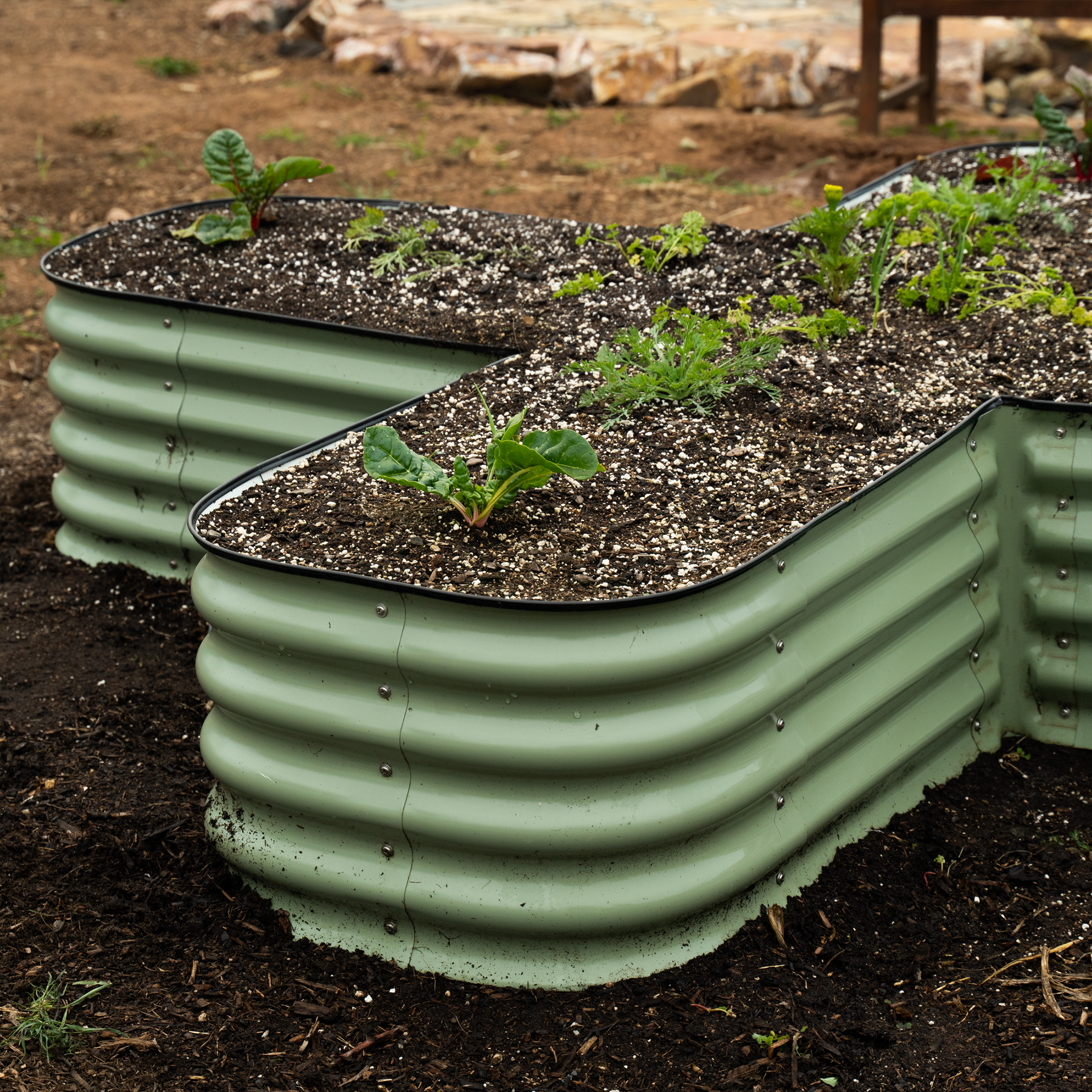 Rotational 6-in-1 Metal Raised Garden Bed  C Durable, Modular Design for Versatile Gardening