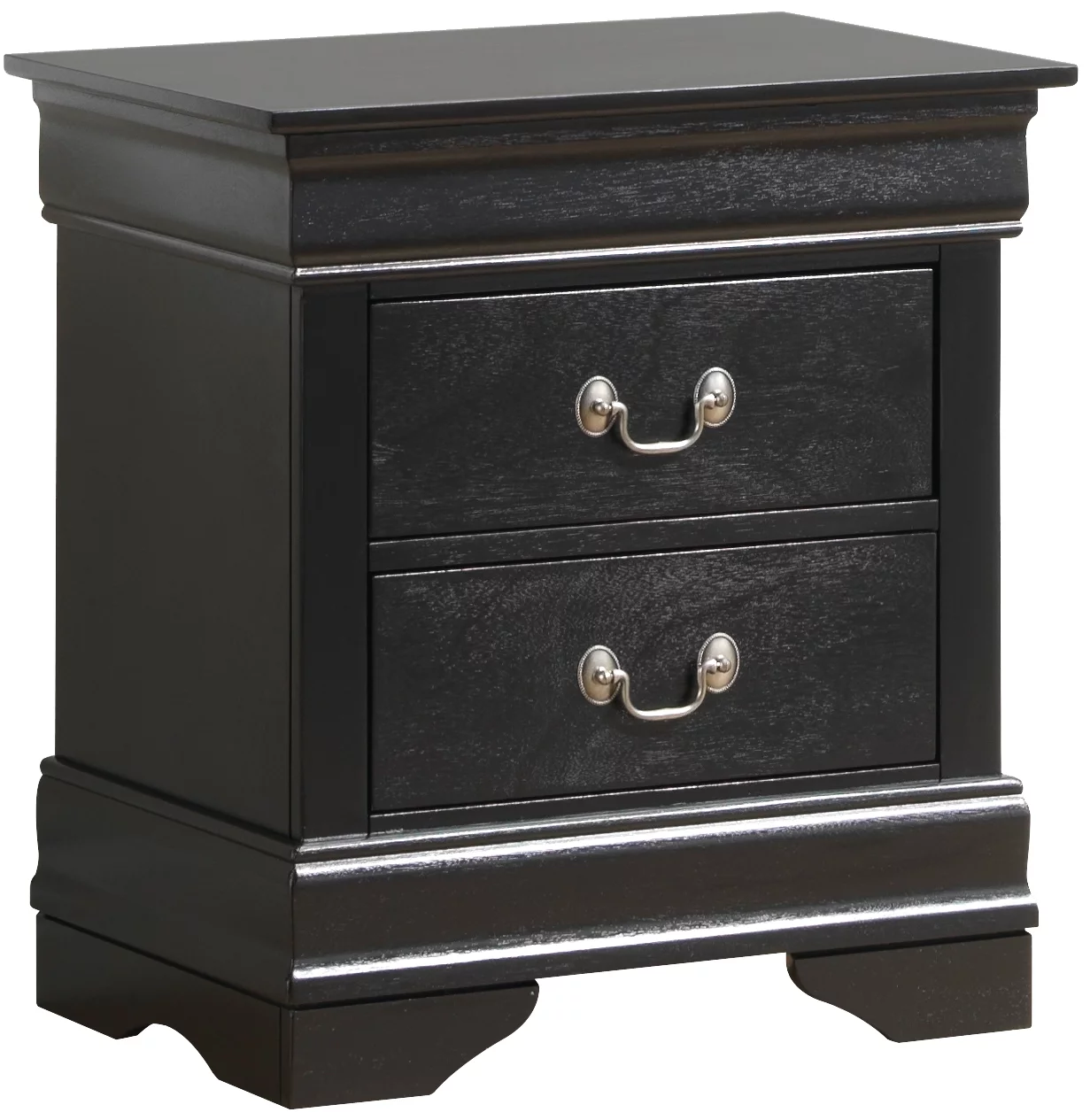 Homiyad Glory Furniture Louis Phillipe G3150-N Nightstand , Black