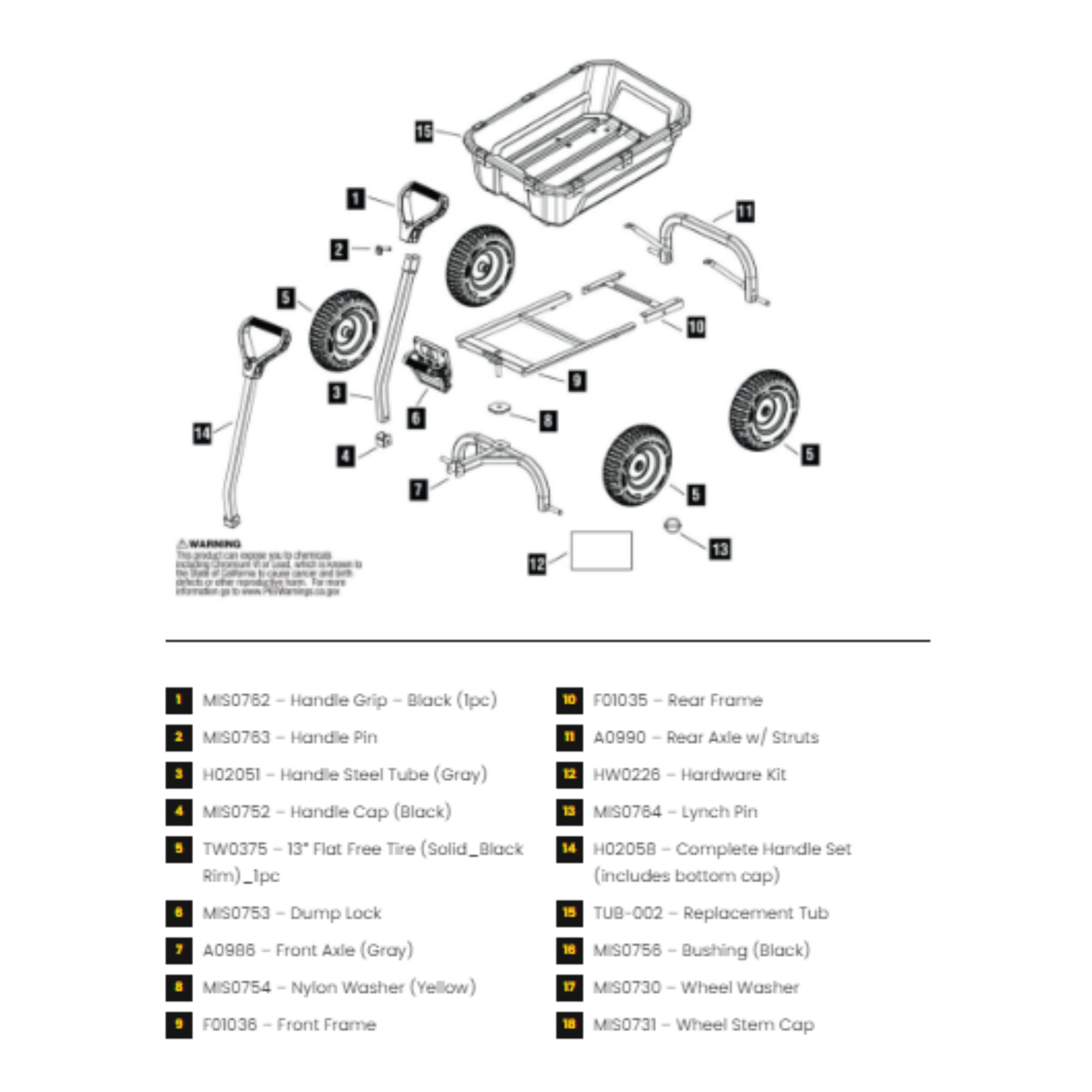 Gorilla Carts Heavy Duty No Flat Tires