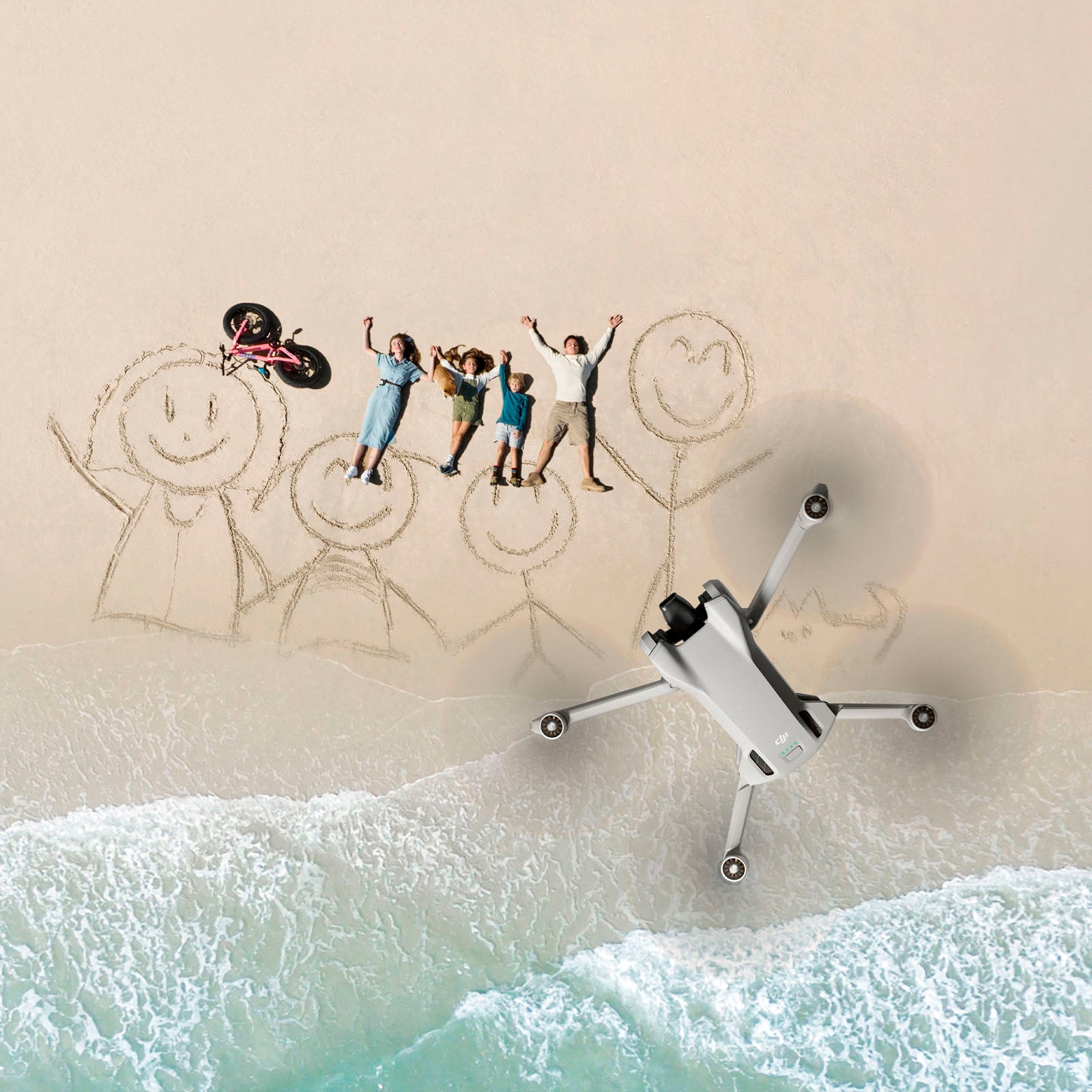 Mini 3 Drone with Remote Control - Gray