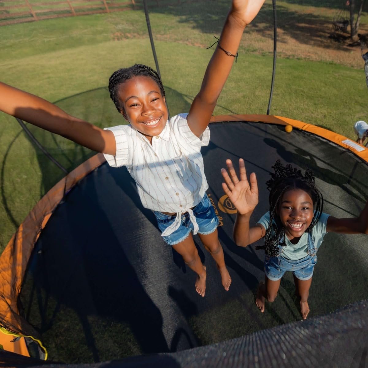 JUMPZYLLA Trampoline 8FT 10FT 12FT 14FT 15FT 16FT Trampoline with Enclosure �C Recreational Trampolines with Ladder and AntiRust Coating, ASTM Approval Outdoor Trampoline for Kids