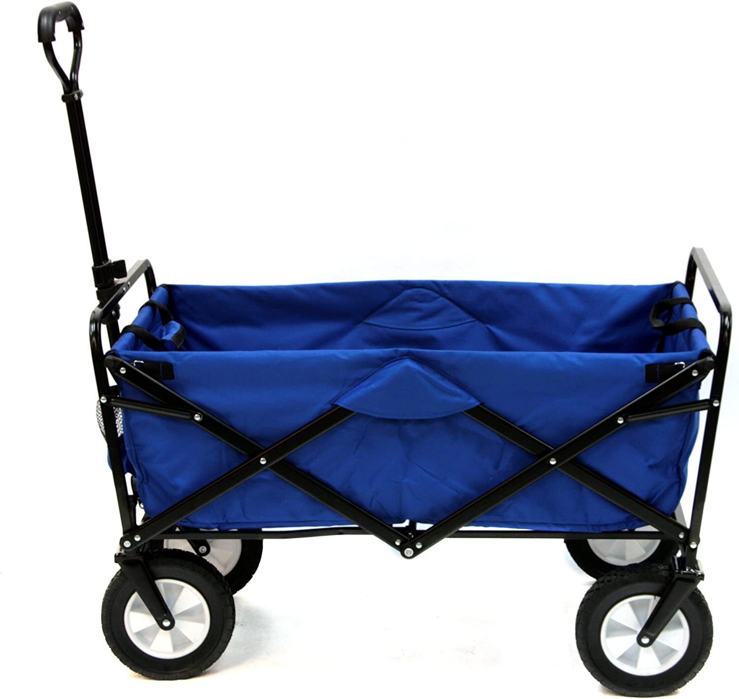 Collapsible Utility Wagon  C Heavy-Duty Foldable Outdoor Cart, 150 lbs Capacity, Adjustable Handle, Compact Storage, 600D Fabric, Ideal for Events & Beach Trips