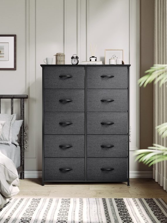 YITAHOME Dresser Storage Drawers Charcoal