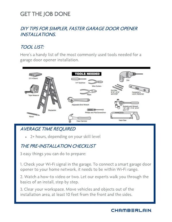 1/2-HP Chain Drive Garage Door Opener
