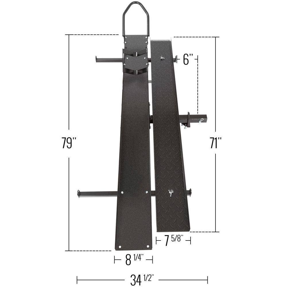 Black Widow MCC-600 600 lbs. Capacity Heavy-Duty Steel Motorcycle Carrier