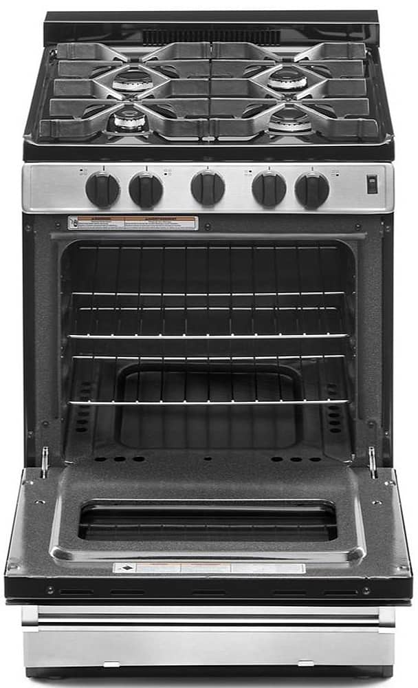 Whirlpool 24    Stainless Steel Freestanding Gas Range with Sealed Burners  C ADA Compliant