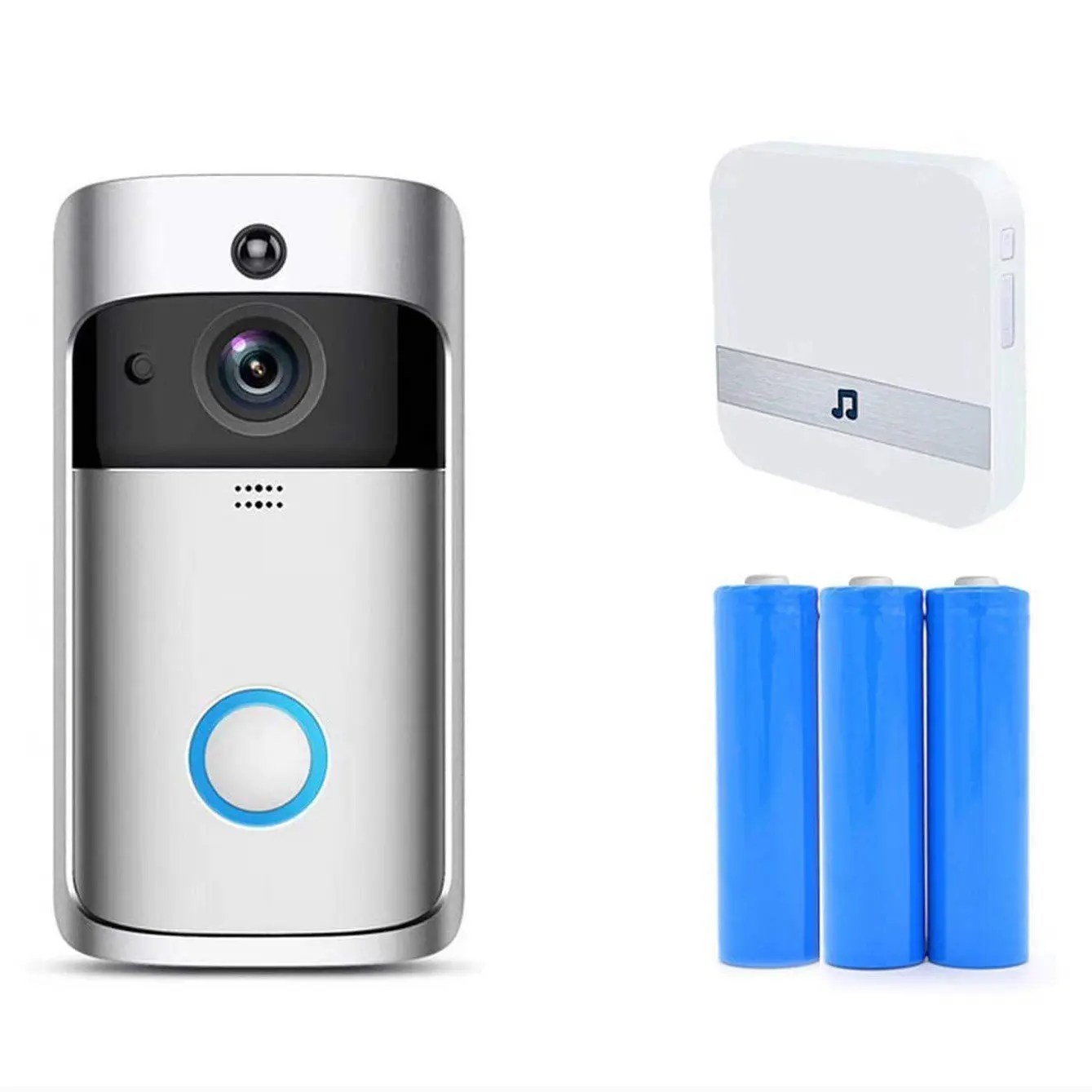 SupabellTM Smart Camera Doorbell  C Wireless, Two-Way Audio, Night Vision, Motion Detection, Wi-Fi Connected, Durable Build