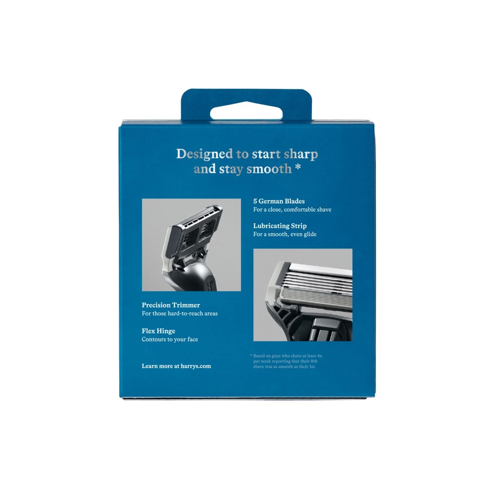 (2 pack) Harry  s Razor Blades for Men: 12 Pack of Men  s Razor Blade Refills
