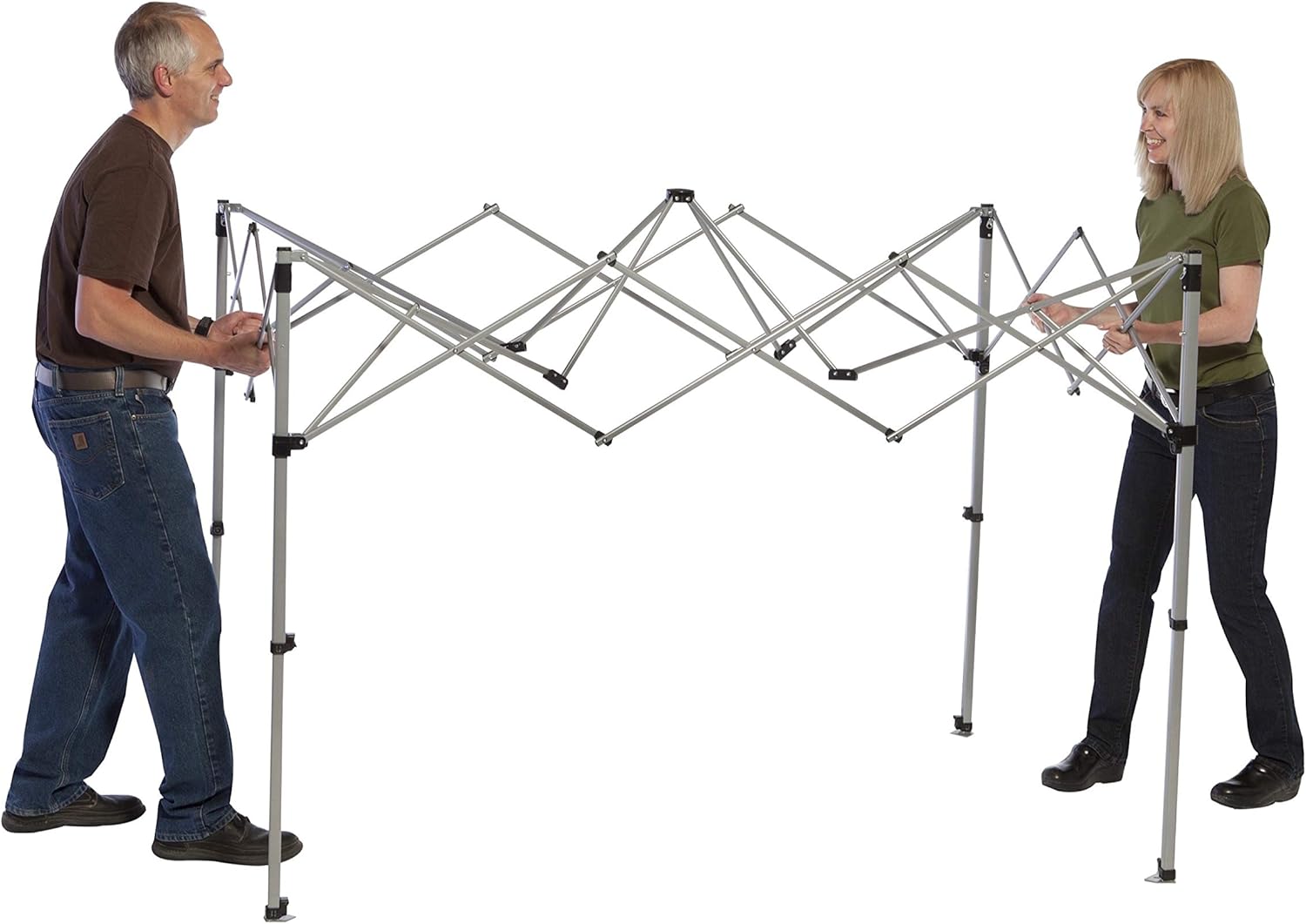 Canopy Sun Shelter with Instant Setup, Sun Shelter with Wheeled Carry Bag Sets Up in about 3 Mins, 7x5ft, 10x10ft, or 12x12ft Canopy for Sporting Events, Tailgating, Camping, & More