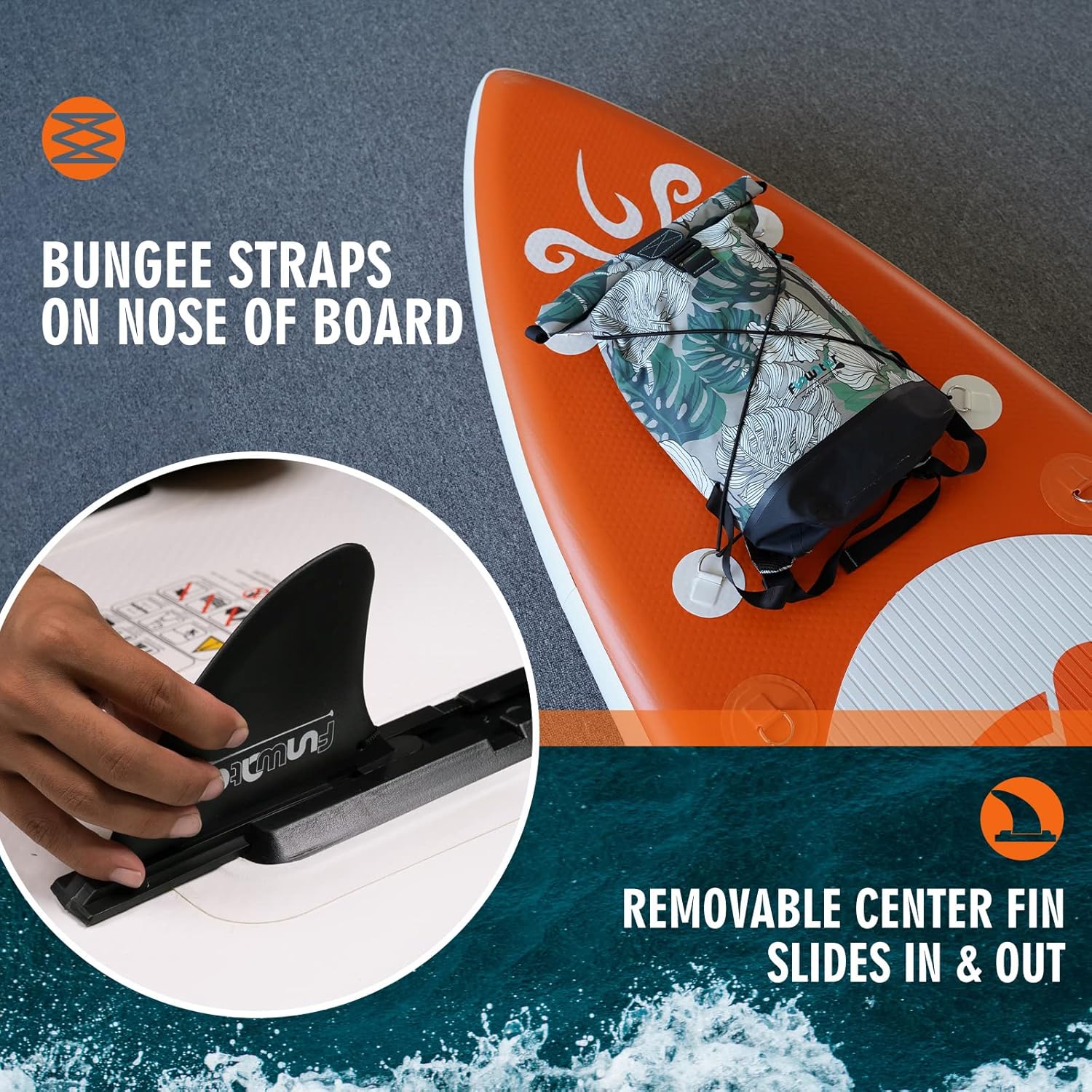 Inflatable Ultra-Light Stand Up Paddle Board for All Skill Levels with Premium SUP Paddleboard Accessories,Non-Slip Comfort Deck for Youth & Adults.