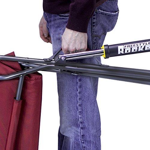 g GCI Outdoor Freestyle Rocker Portable Folding Rocking Chair, Cinnamon