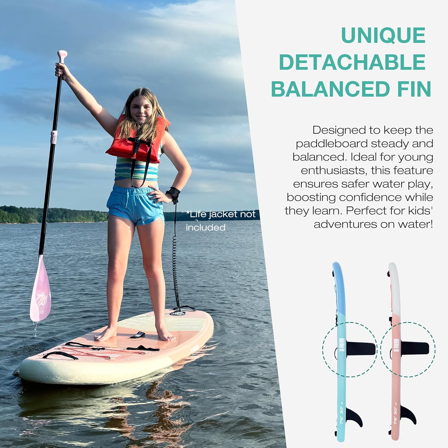 Stand Up Paddle Board with SUP Accessories, Anti-Slip EVA Deck, 10 ?�� ?Inflatable Paddle Boards for Adults & Youth of All Skill Levels