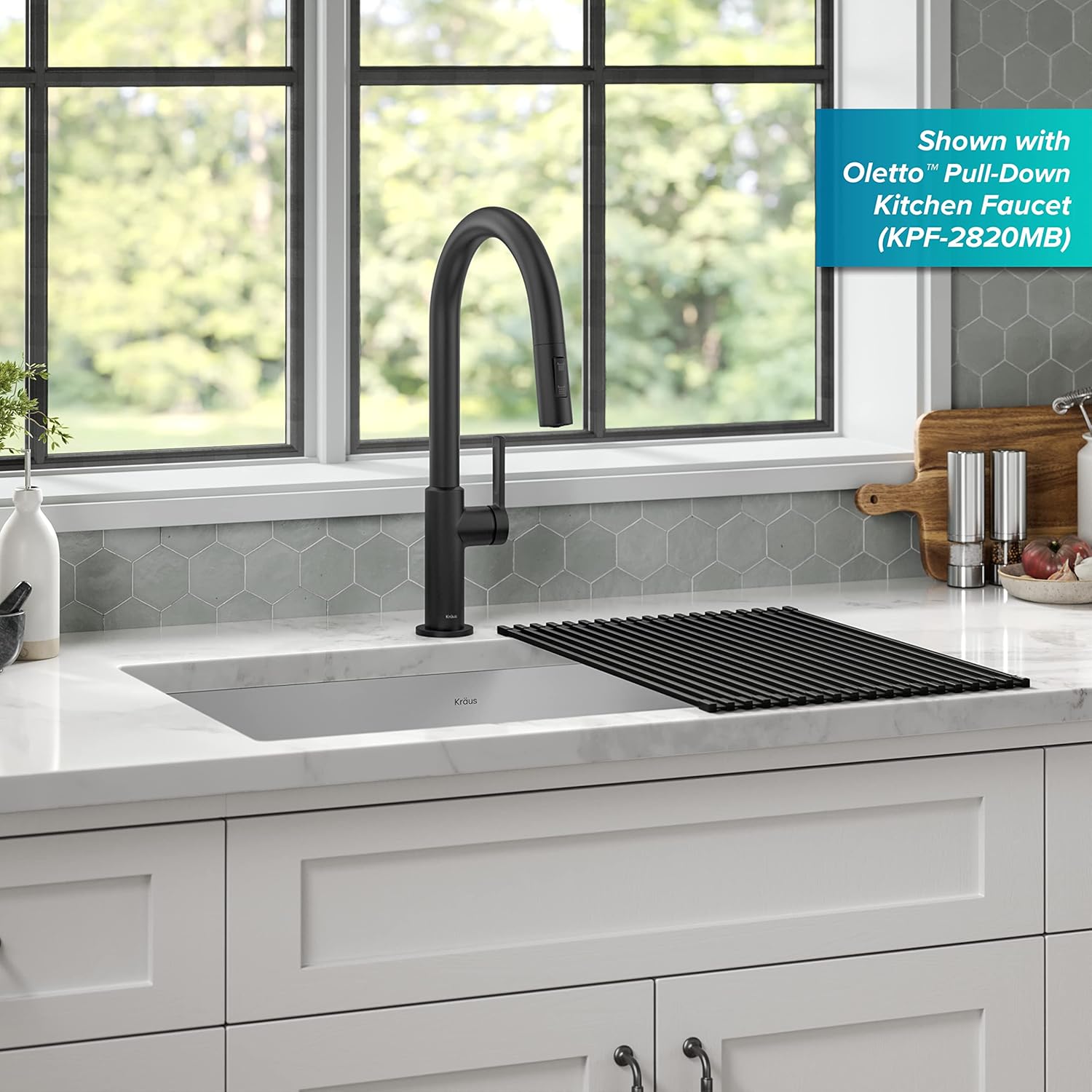 KHU100-32 Standart PRO 16 Gauge Undermount Single Bowl Stainless Steel Kitchen Sink, 32 Inch