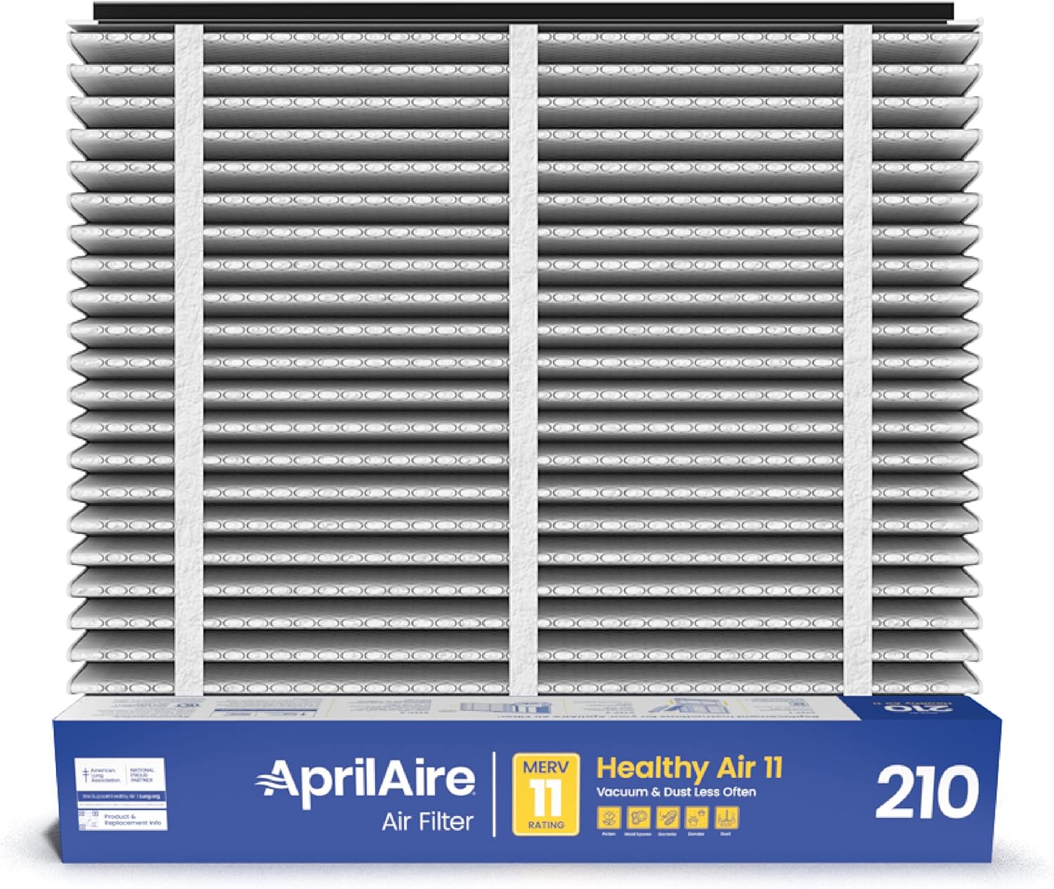 AprilAire 210 Replacement Filter for AprilAire Whole House Air Purifiers  ?MERV 11  Clean Air & Dust  20x25x4 Air Filter (Pack of 1)