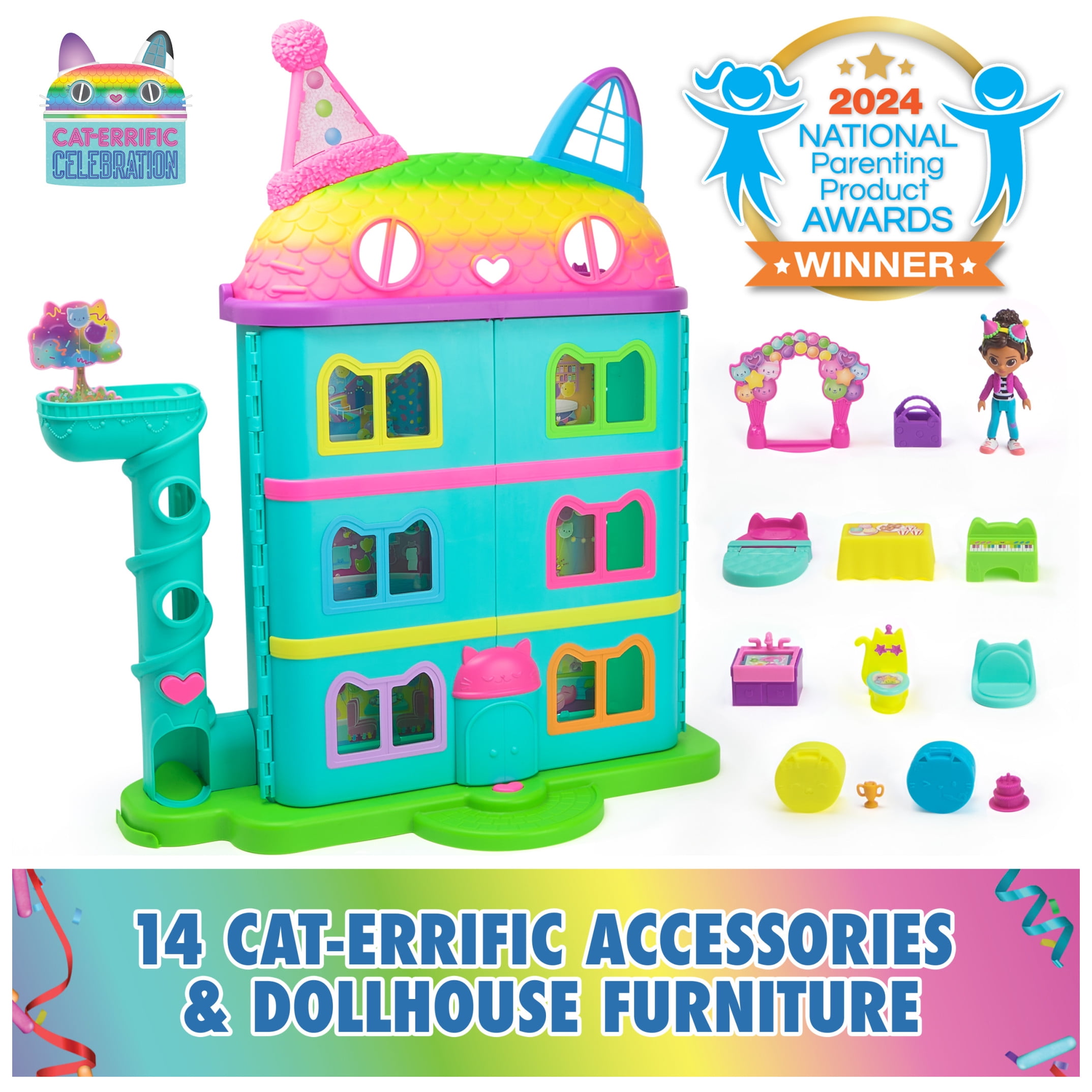 Spin Master Gabby��s Dollhouse 25��� Tall Playset with Figures, Furniture & Sound Effects