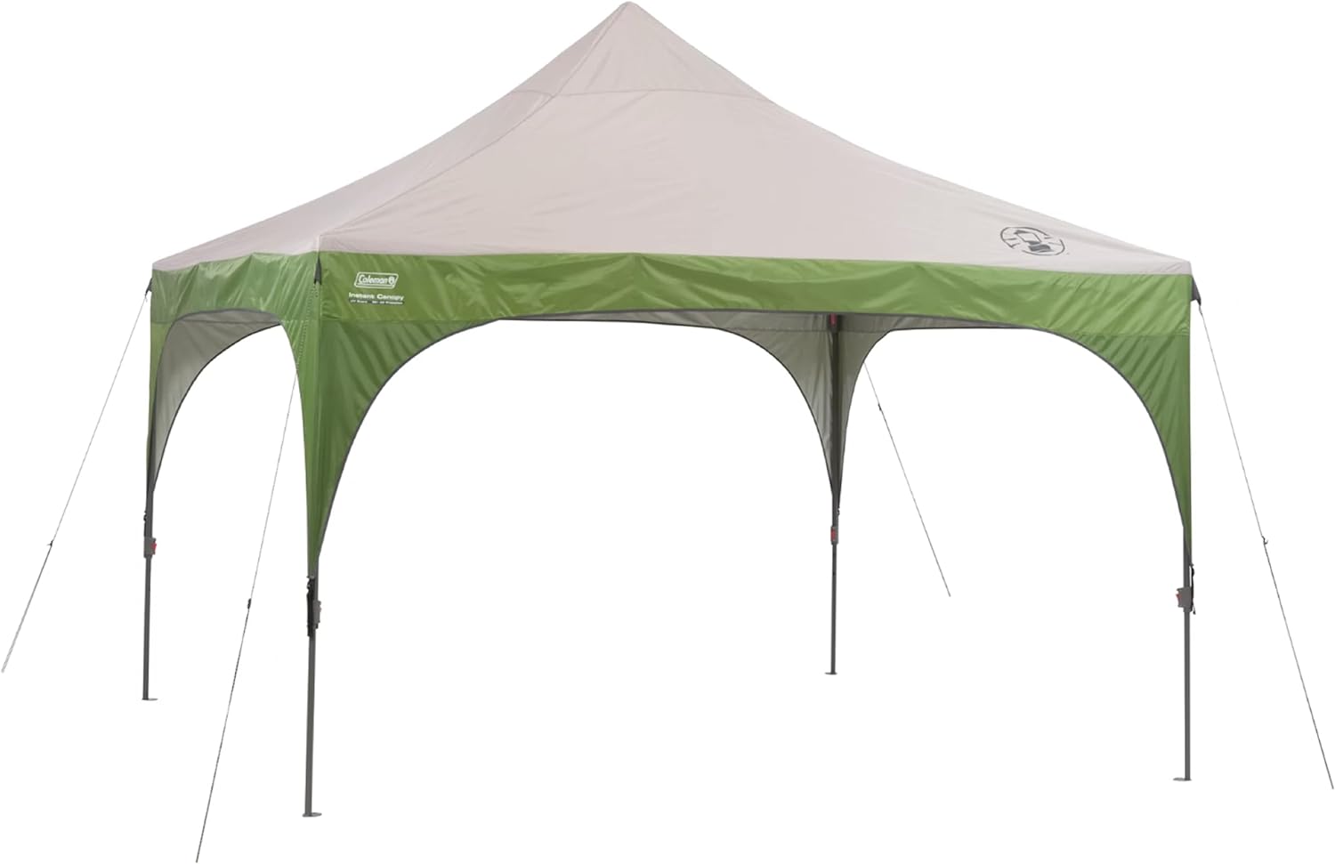 Canopy Sun Shelter with Instant Setup, Sun Shelter with Wheeled Carry Bag Sets Up in about 3 Mins, 7x5ft, 10x10ft, or 12x12ft Canopy for Sporting Events, Tailgating, Camping, & More