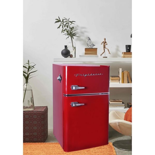 3.2 Cu ft Two Door Compact Refrigerator with Freezer