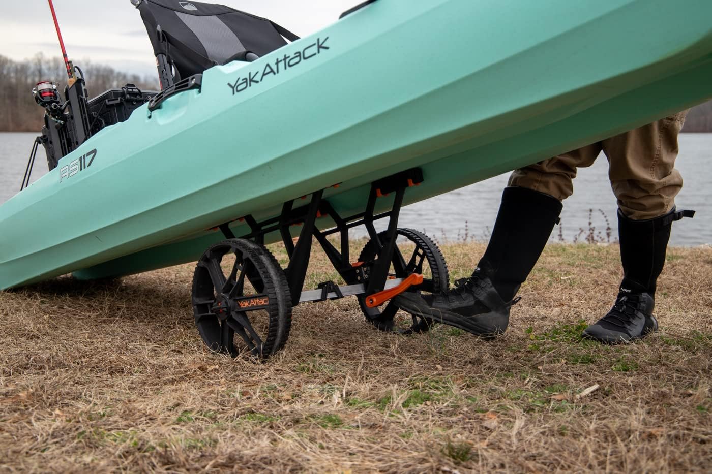 Kayak Carts - Easy Assembly Collapsible Kayak Adjustable Transport Carrier Dolly | Kayak Fishing Accessories