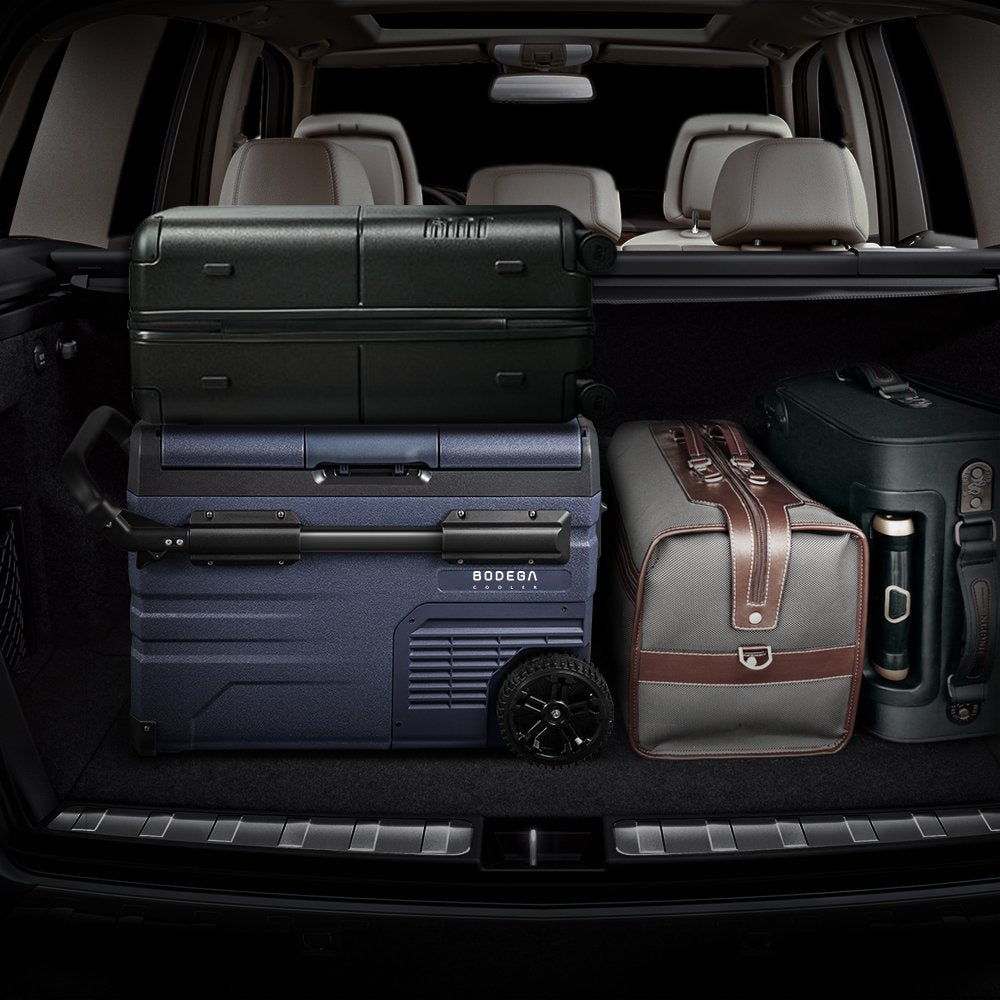 Portable 37 Qt Car Refrigerator Freezer with App Control, Dual Zone, Energy Efficient for Camping & Travel