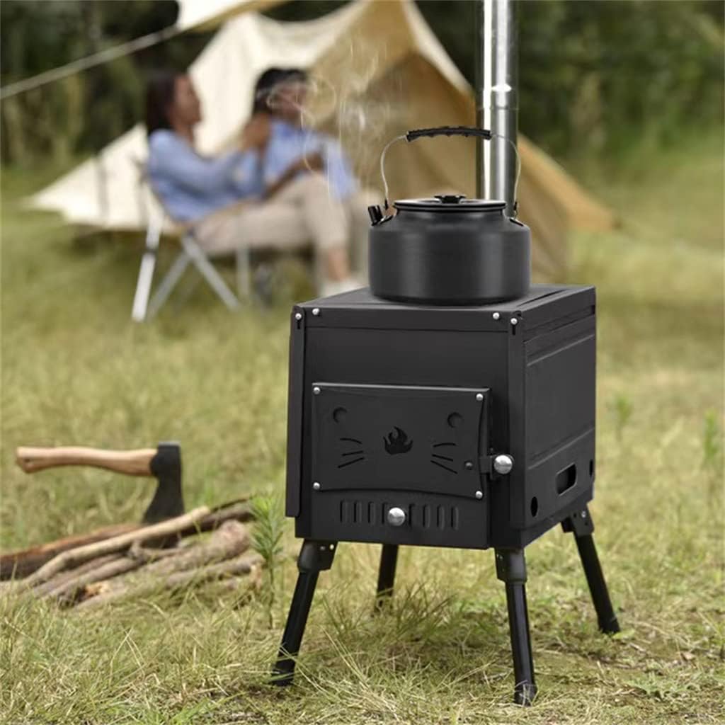 Grills Outdoor Portable BBQ Grill Foldable Wood Stove Stainless Steel Barbecue Grill Home Camping