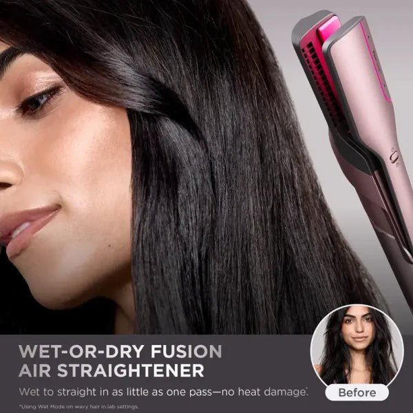 Shark FlexFusion Straight Air + Ceramic Styling Drying System with Scalp Shield Mode Cosmic Blush